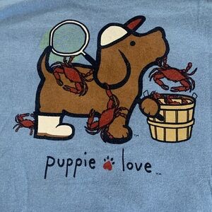 Adorable Puppy Love kids size XL, women’s size S Tshirt